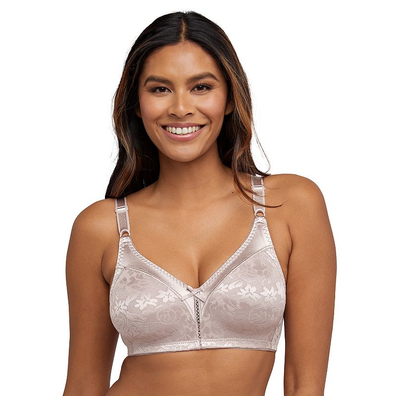 Bali Double Support Lace Full-Figure Wireless Bra DF3372, Women's, Size: 38 B, Gloss