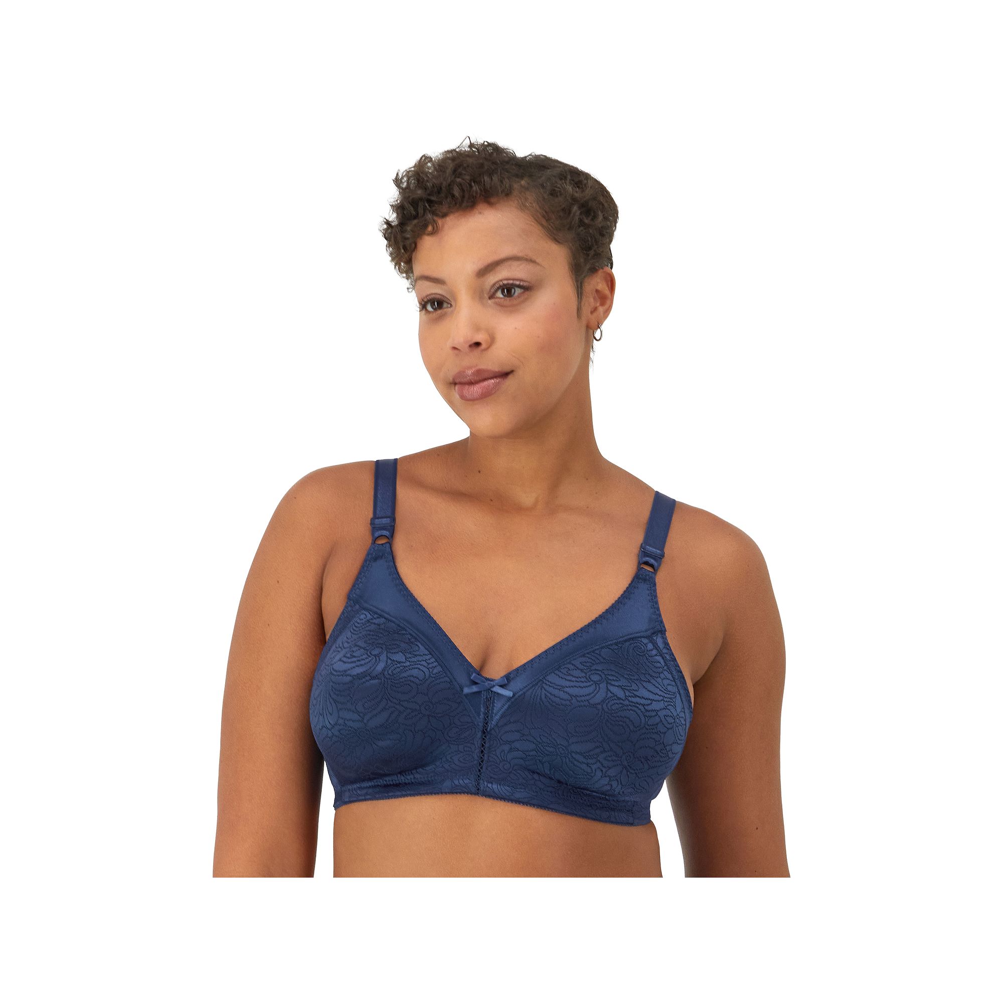 Bali Double Support Lace Full-Figure Wireless Bra DF3372, Womens, Size: 34