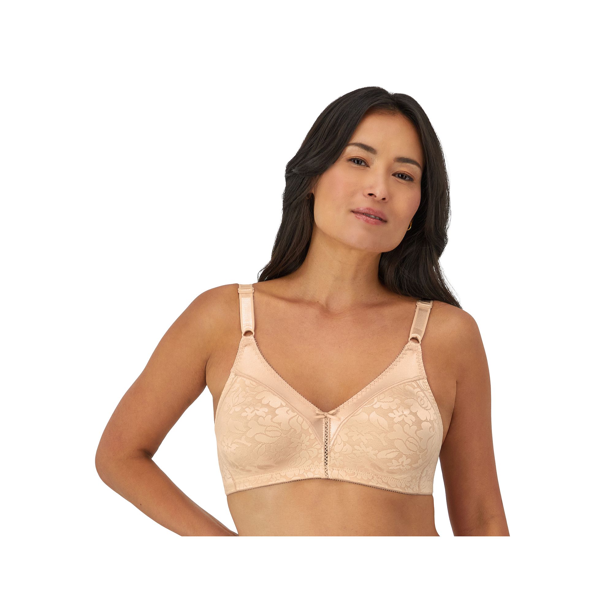 Bali Double Support Lace Full-Figure Wireless Bra DF3372, Womens, Size: 36