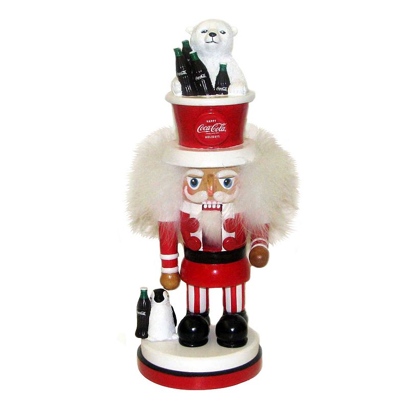 28899131 Coca-Cola Polar Bear Hat Nutcracker, Multicolor sku 28899131
