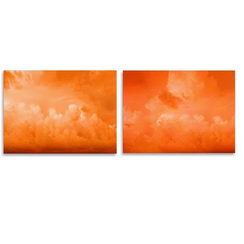 Trademark Fine Art ”Orange Clouds” 2-pc. Wall Art Set