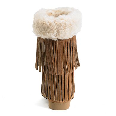 Madden Sleet Women's Fringe Wedge Boots
