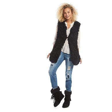 Madden Sleet Women's Fringe Wedge Boots