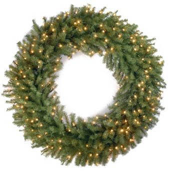 National Tree Company 48 in Pre-Lit Artificial Norwood Fir Wreath