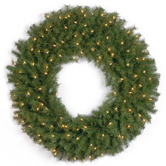 National Tree Company 36 in Pre-Lit Artificial Norwood Fir Wreath