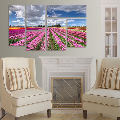 Trademark Fine Art ''Tulip Field'' 6-pc. Wall Art Set