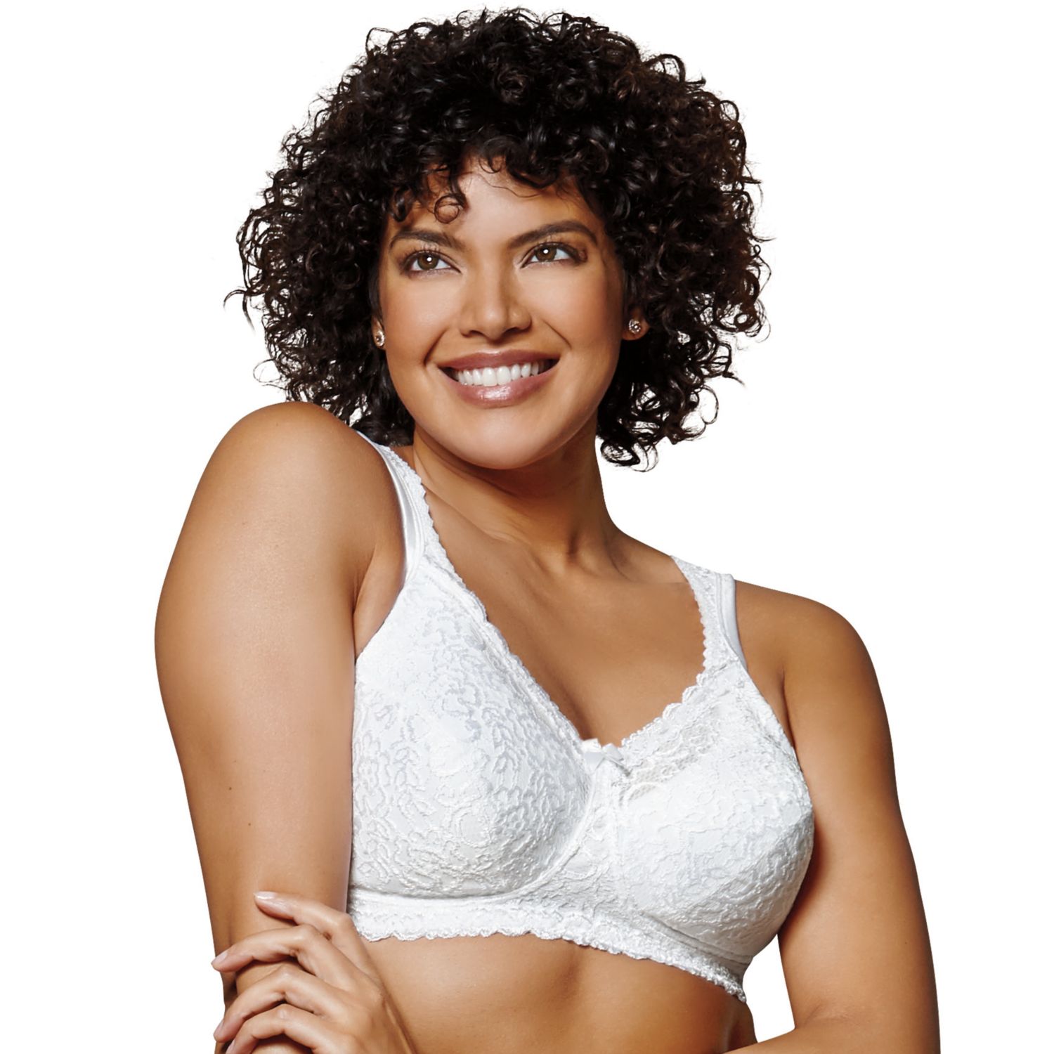 Playtex 18 Hour Comfort Lace Full Figure Bra 4088   233810 White