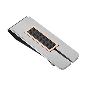 Tri-Tone Stainless Steel Pyramid Money Clip