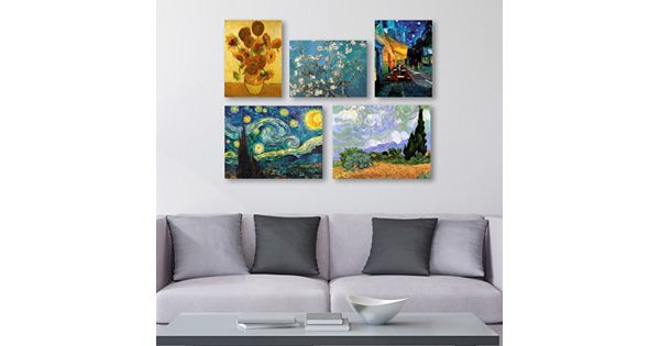 Trademark Fine Art Vincent Van Gogh 5-piece Canvas Wall Art Set