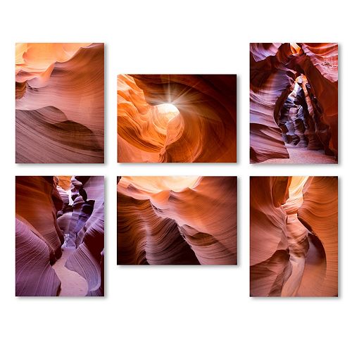 Trademark Fine Art ''Rocks'' 6piece Canvas Wall Art Set