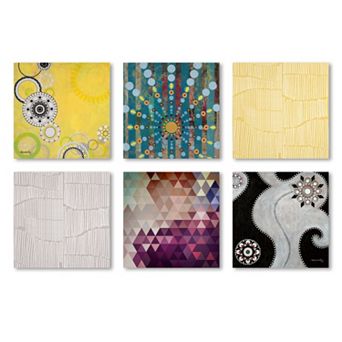 Trademark Fine Art ''Abstract'' 6 pc Canvas Wall Art Set