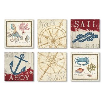 Trademark Fine Art ''Aquatic'' Canvas Wall Art Set