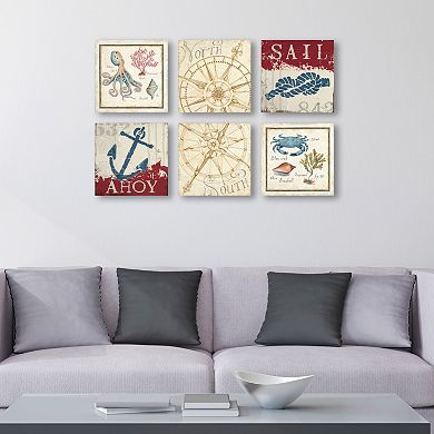 Trademark Fine Art ''Aquatic'' Canvas Wall Art Set