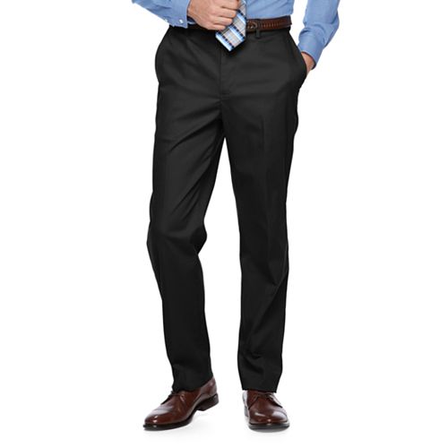 Men's Croft & Barrow® Classic-Fit Flat-Front No-Iron Stretch Khaki Pants