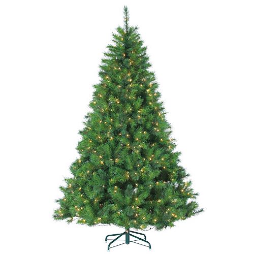 Sterling 7.5' Hard/Mixed Needle Wisconsin Spruce Multi-Colored Artificial Christmas Tree