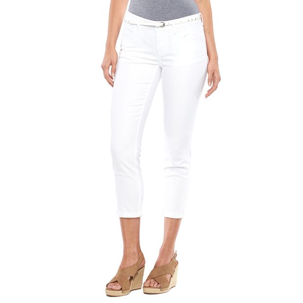 Women's Apt. 9® Slim Fit Cuffed Capri Jeans