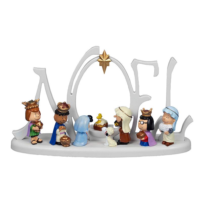 Peanuts Kurt Adler 10-Inch Battery-Operated LED Lighted Nativity Scene