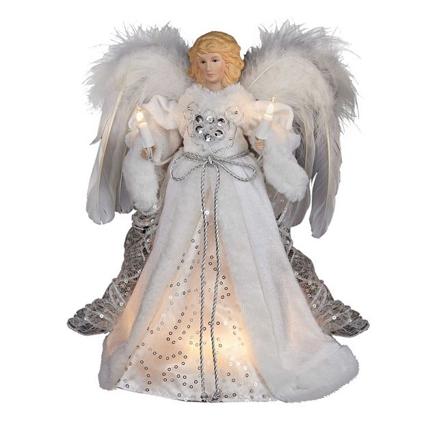 Pcs White Angel Dolls Star LED Glowing Pendant Christmas