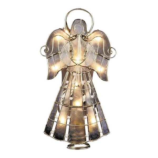 9.75-Inch Capiz Angel Tree Topper