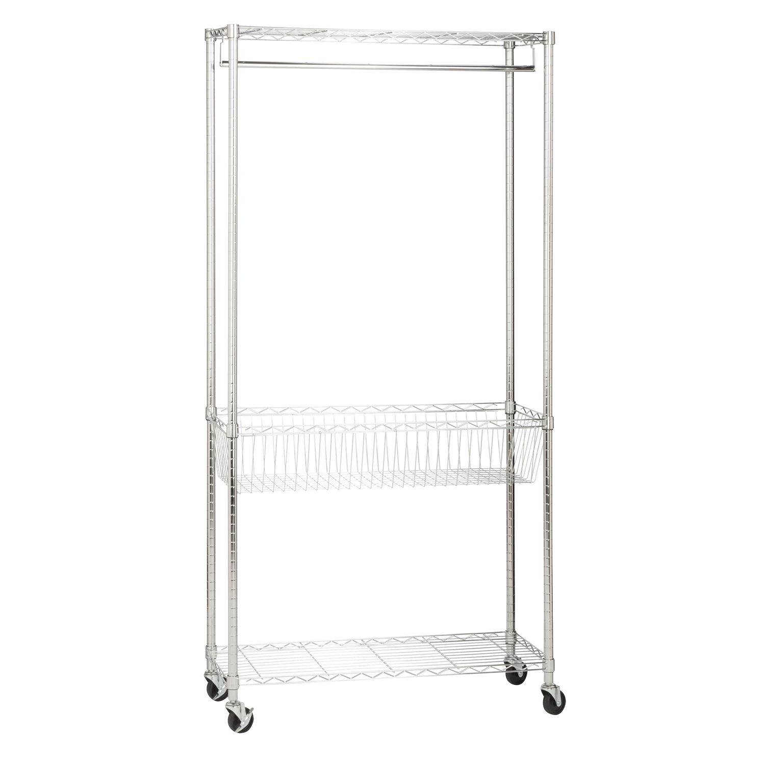 Laundry Rack With Shelves