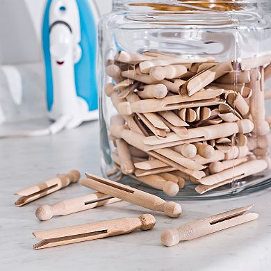 Honey-Can-Do 100-pk. Wood Clothespins