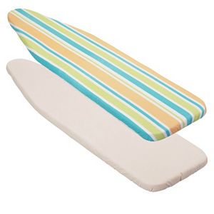 Honey-Can-Do Stripes Superior Reversible Ironing Board Cover with Pad
