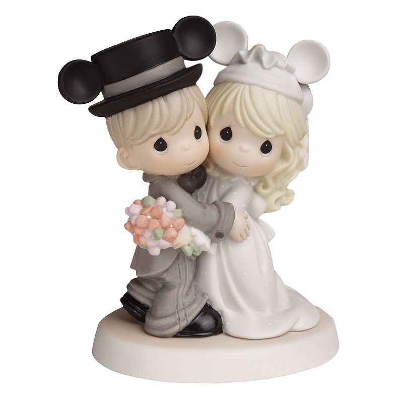 UPC 875555000092 product image for Disney's Mickey Mouse Wedding Couple Wearing Mickey Ears Figurine by Precious Mo | upcitemdb.com