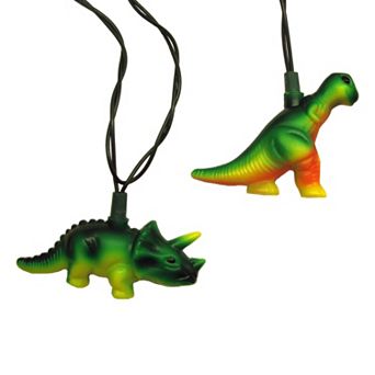 10-Light T-Rex & Stegosaurus String Lights