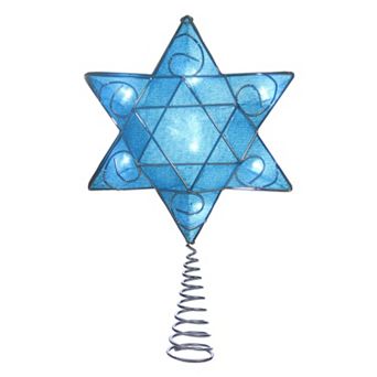 12-Inch LED Star of David Tree Topper