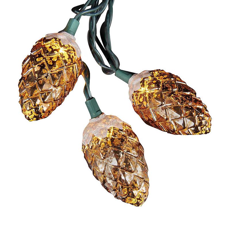 Kurt Adler 10-Light Pinecone Light Set