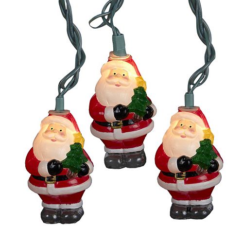 10Light Santa Claus String Lights