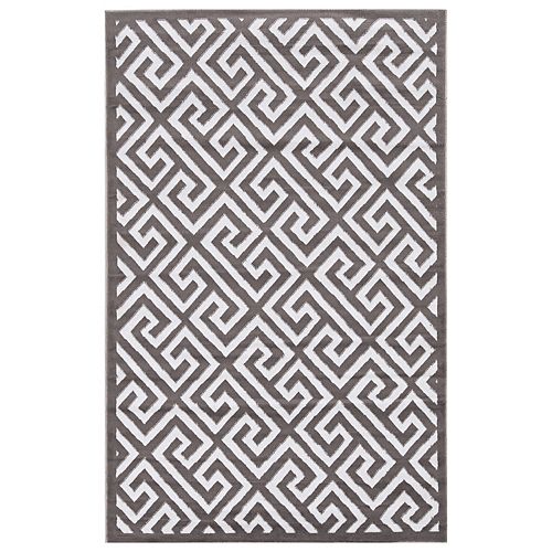 Linon Capri Greek Key Rug – 4’3” x 7’3”