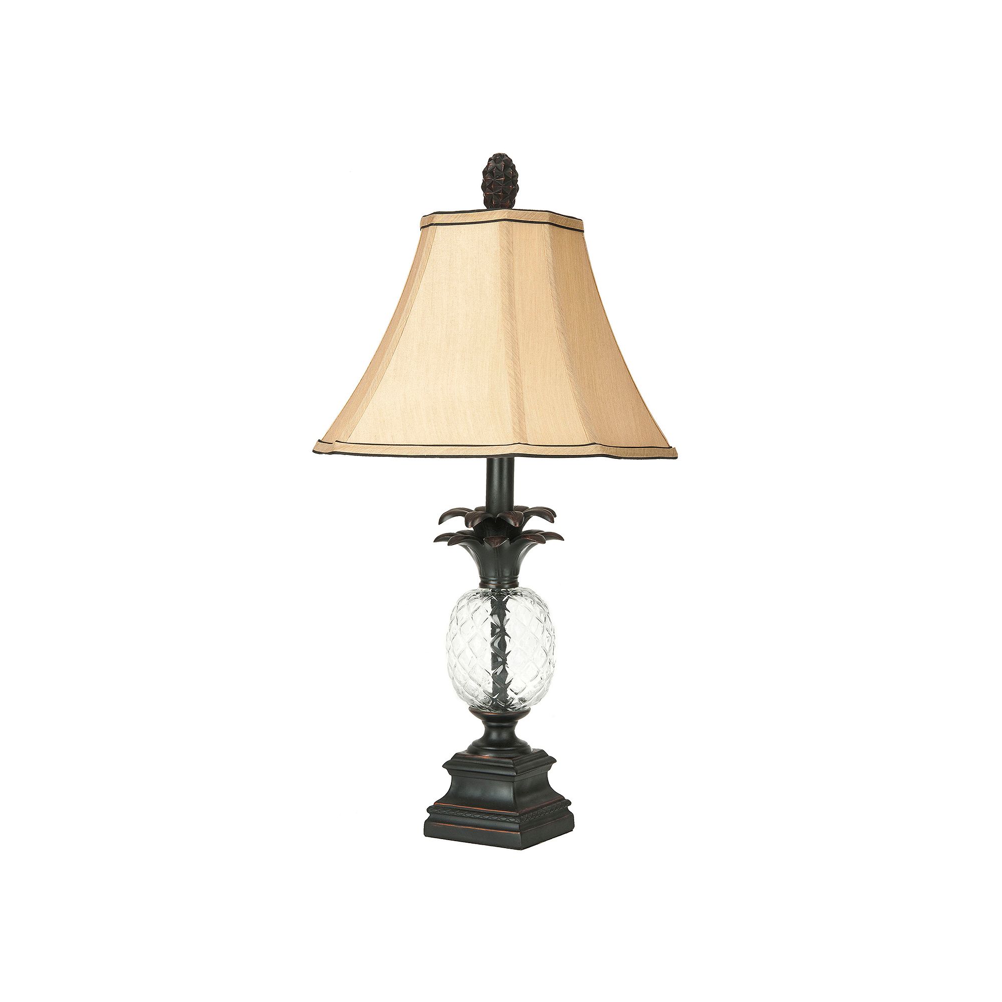 Safavieh Alanna Glass Pineapple Lamp, Black Clear