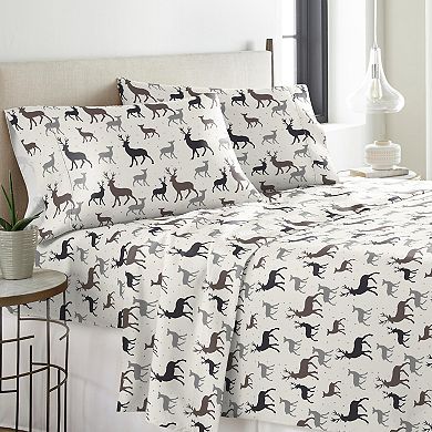 Pointehaven Ankara Flannel Sheet Set