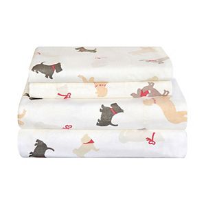 Pointehaven Ankara Flannel Sheet Set