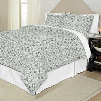 Pointehaven Ankara Flannel Duvet Cover Set