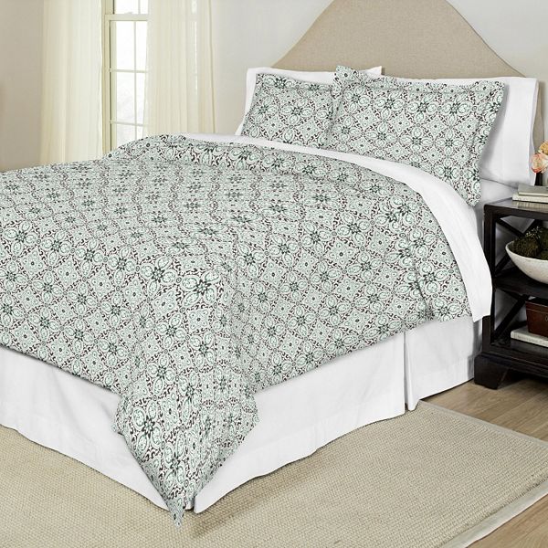 Pointehaven Ankara Flannel Duvet Cover Set