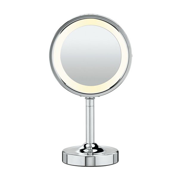 Conair Double Sided Lighted Round, Round Makeup Mirror