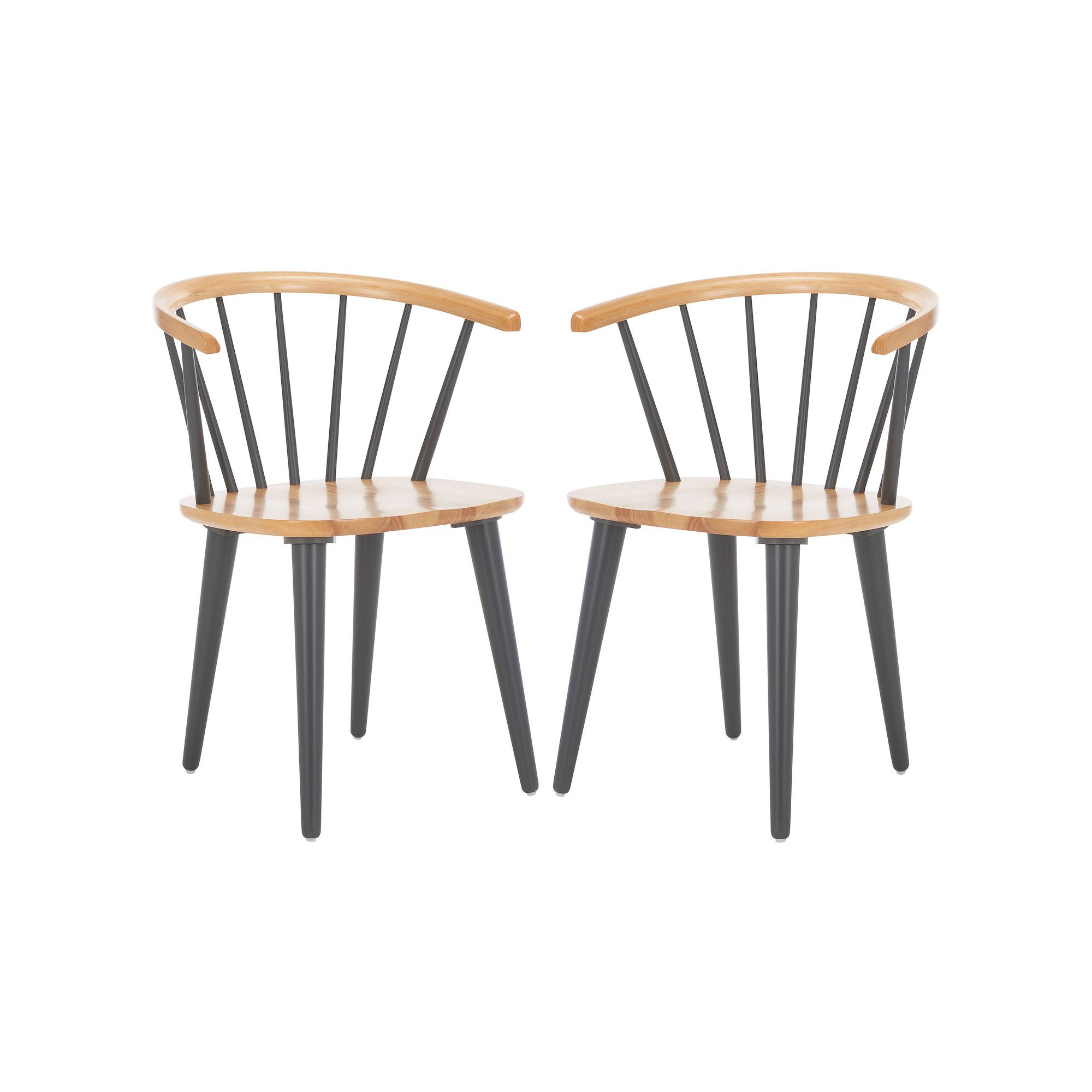 Safavieh Blanchard Side Chair 2-piece Set, Natural Gray