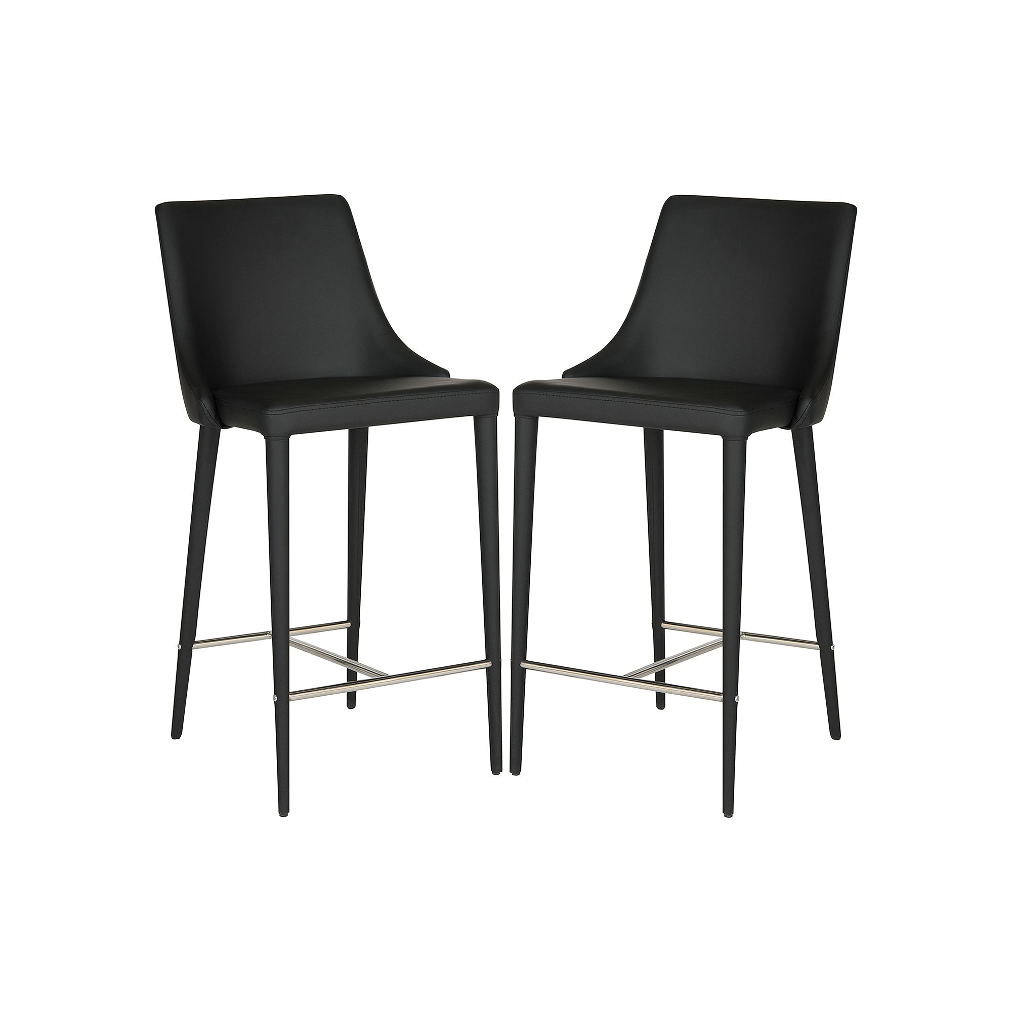 Safavieh Summerset Counter Stool 2-piece Set, Black