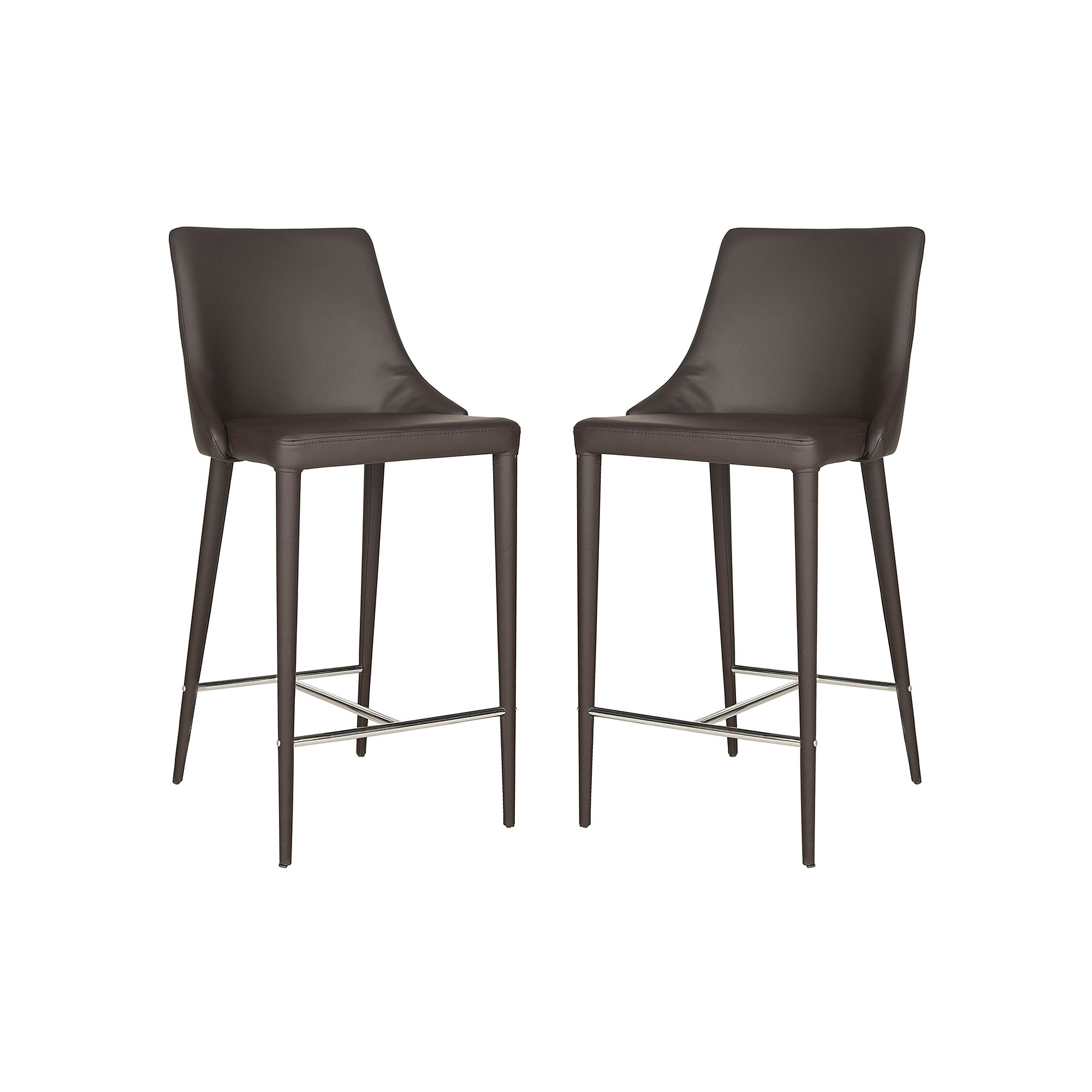 Safavieh Summerset Counter Stool 2-piece Set, Brown