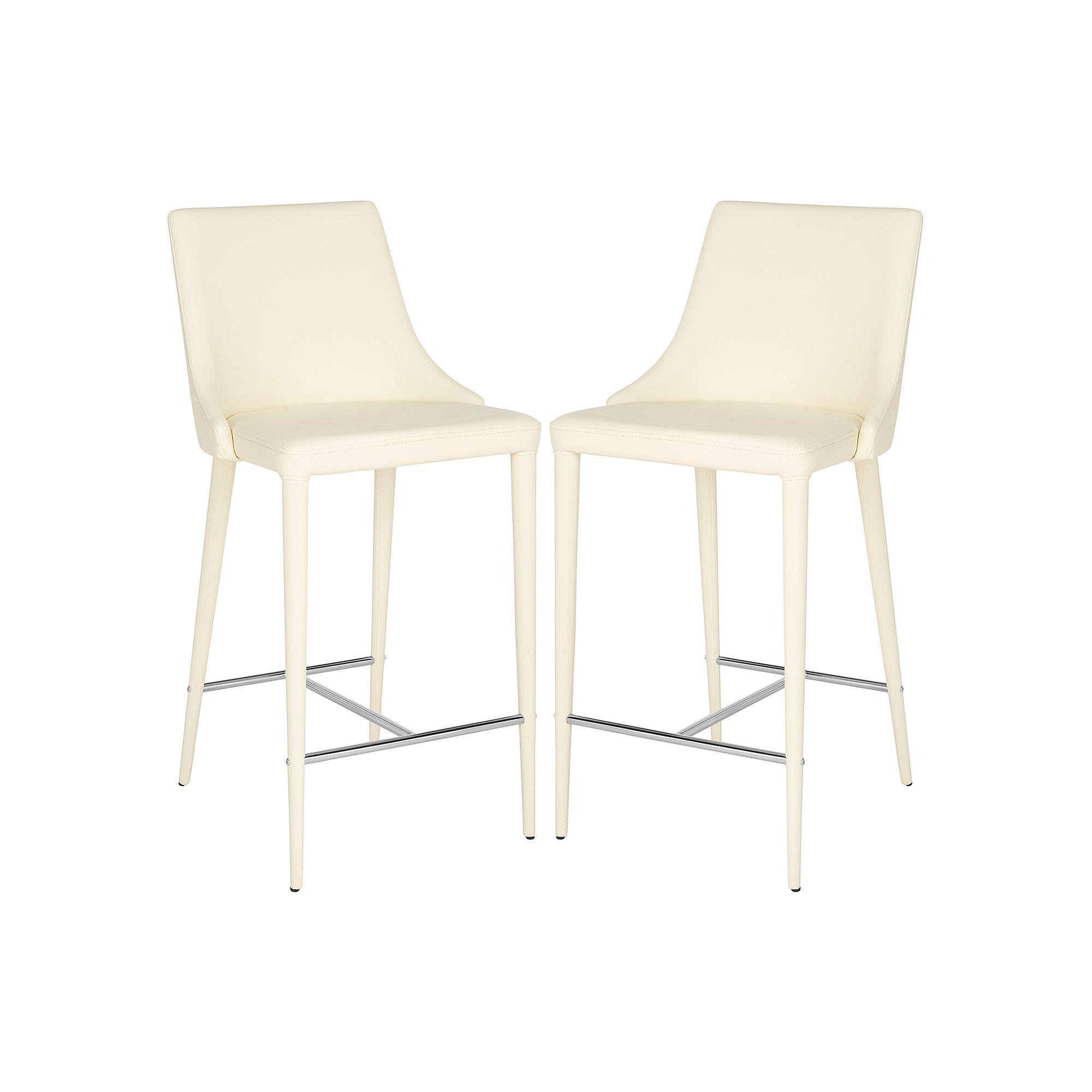 Safavieh Summerset Counter Stool 2-piece Set, Buttercream