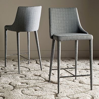 Safavieh Summerset Linen Counter Stool 2-piece Set