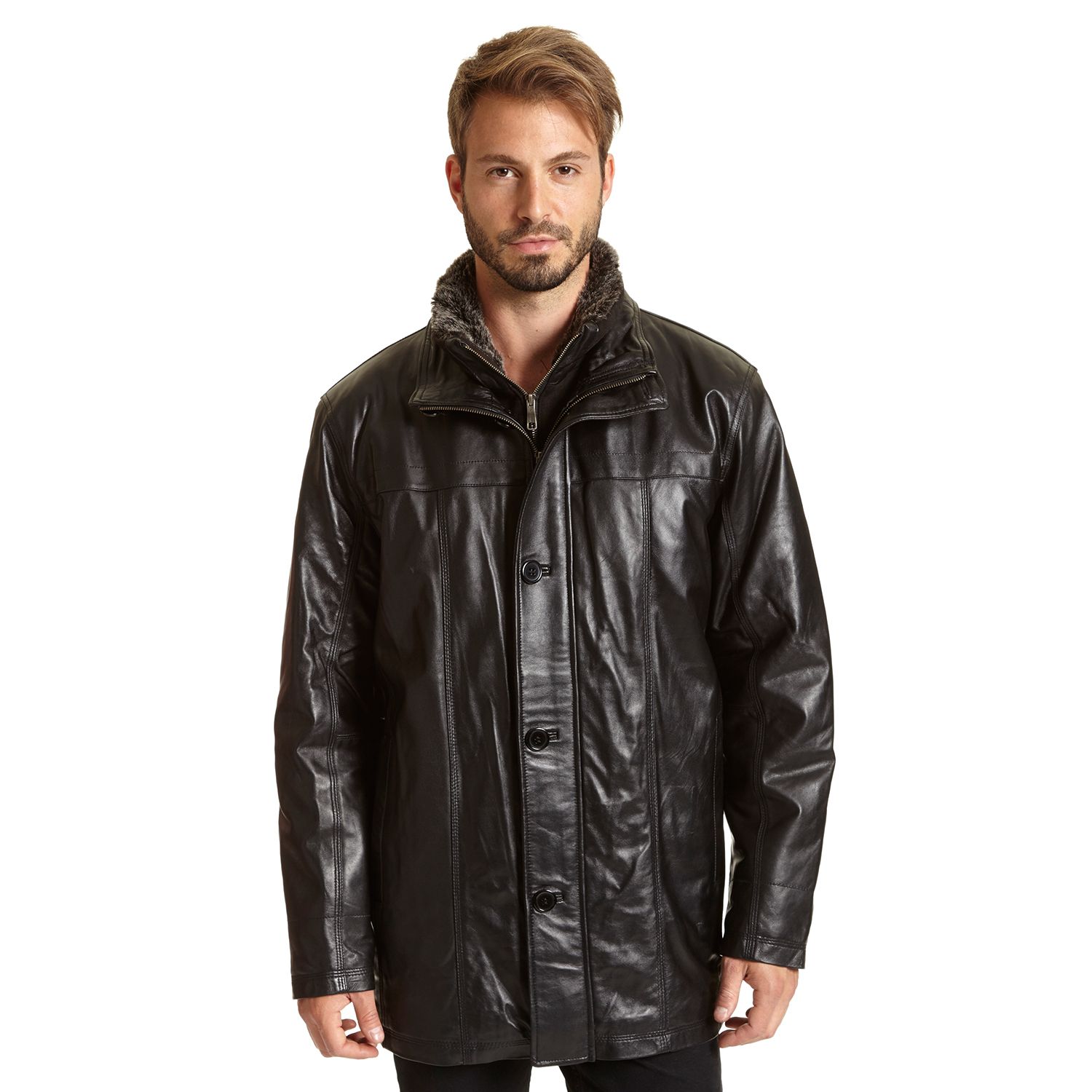 big and tall leather jacket