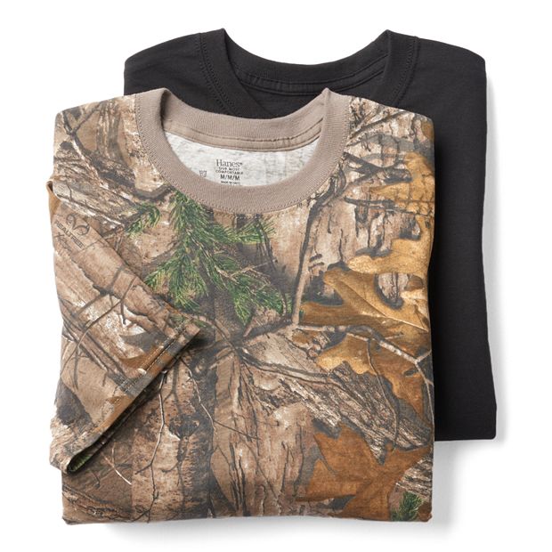 Men's Hanes Ultimate 3-pack Realtree Camo Crew Tees