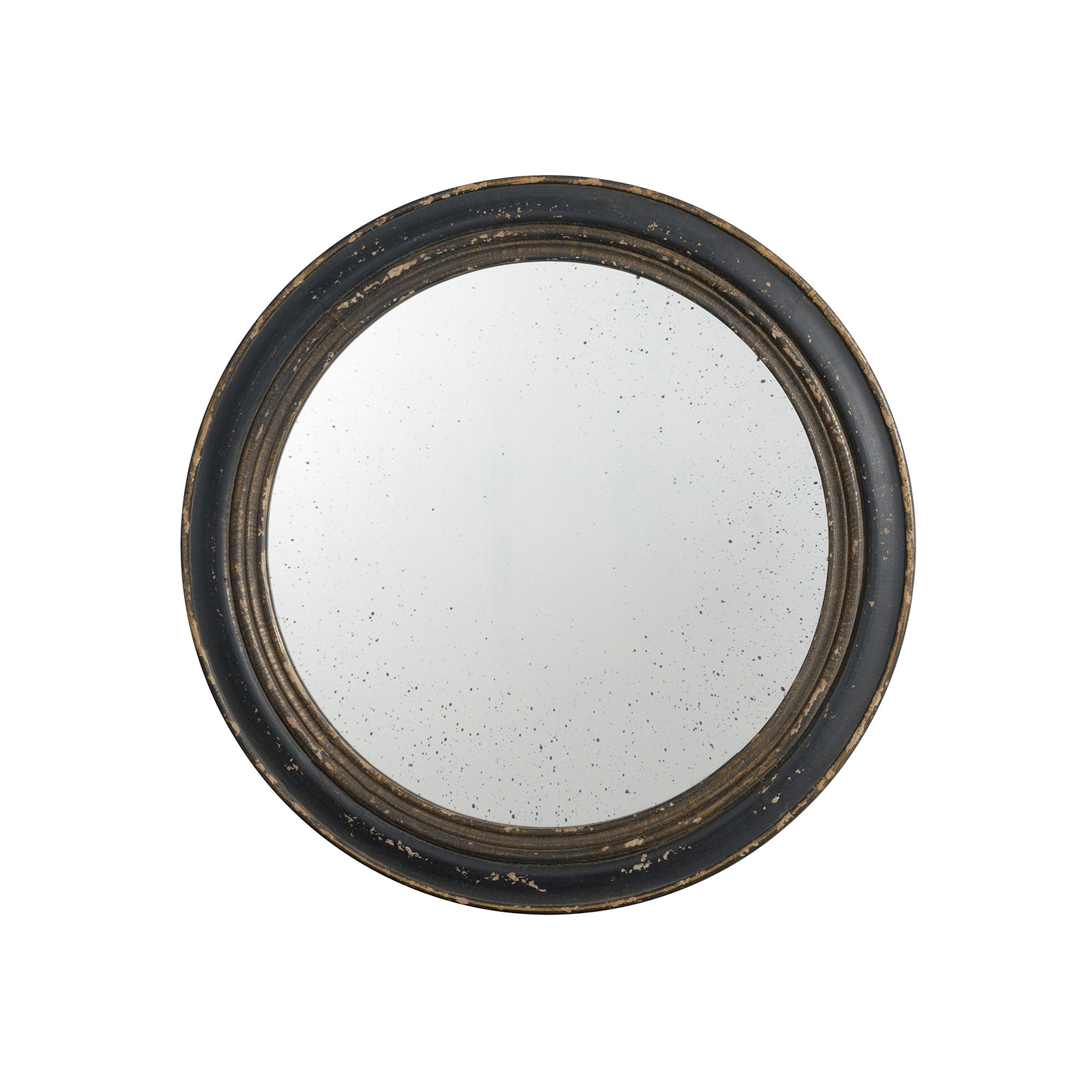 23 Round Wall Mirror, Black
