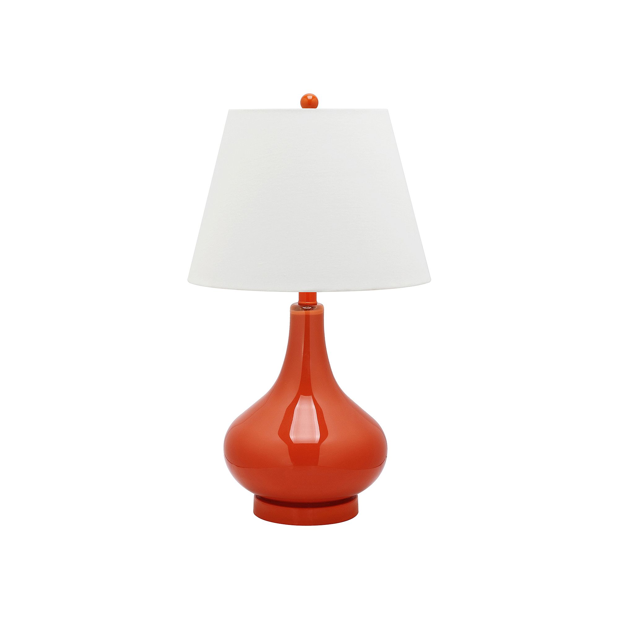 Safavieh Amy Gourd Glass Lamp, Blood Orange