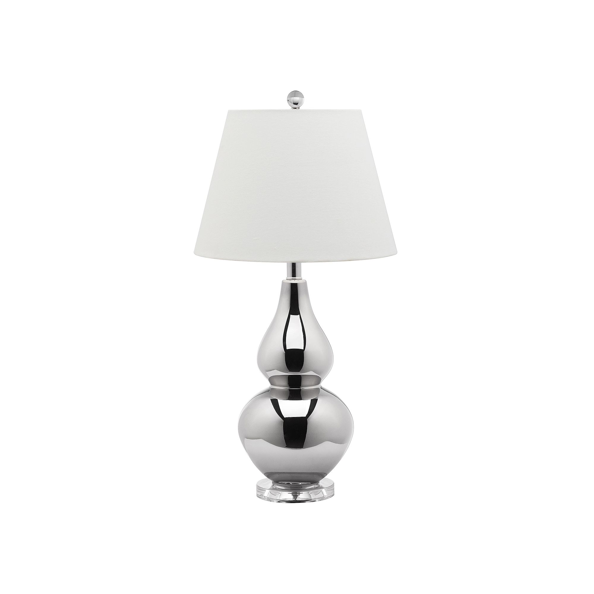 Safavieh Cybil Double Gourd Lamp, Silver