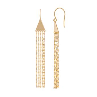 Color Romance 14k Gold Dangle Earrings