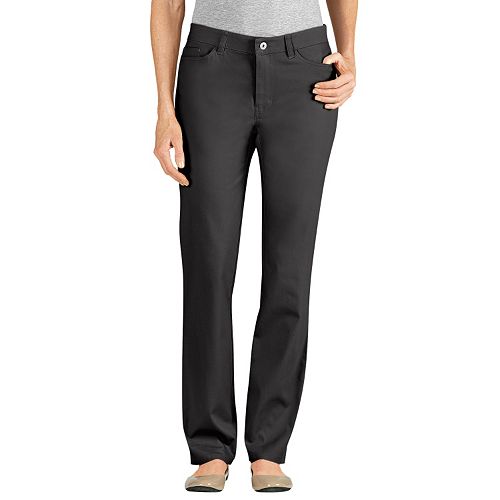 black twill pants women's